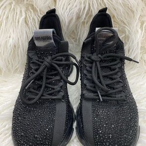 Steve Madden Black Sparkle Sneakers